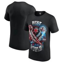 Roman Reigns vasariniai marškinėliai Imtynės Apvalus kaklas trumpomis rankovėmis T-shirt Bokso čempionas Sporto salė Greitai džiūstantys drabužiai Treniruočių T marškinėliai S black