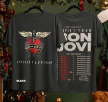 Forever Tour 2026 Marškinėliai Vintažiniai Roko Grupės Koncerto Grafiniai Marškinėliai Juodi Vyrams Moterims XXXL black