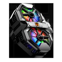 DL21 Dual Fan Phone Cooler with Three-Speed Digital Display and AI Temperature Control, Ideal for Live Streaming. gray