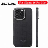 PITAKA Case For iPhone 16 Pro Max Carbon Fibre Back Cover Case for iPhone 16 Pro Max 1PC&ForiPhone16ProMax black