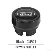 Car Cigar Lighter Button Cover Push Start Ignition Switch Protective Case Decor Cap For Ford Mustang Fiesta Focus Mondeo Sticker gray