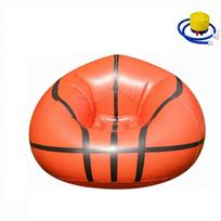 Thickened Basketball Lazy Sofa with Air Pump Vacation Inflatable Sofa  Camping oranžinė