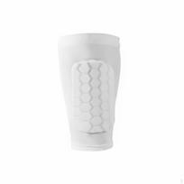 Kids Shin Guard Sleeve, Hexagonal collision protection, Sports leg support for running, cycling, balta