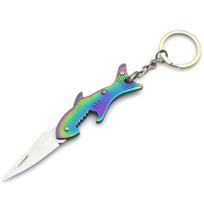 Portable Multi-Function Knife: Bottle Opener, Fruit Peeler, and Folding Keychain