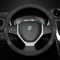 Suzuki Alto Ciaz Baleno Celerio Lgnis Jimny SX4 Swift Grand Vitara Anglies pluošto Suede Automobilio Vairo Dangtelis Auto Aksesuarai black