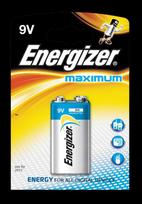 Energizer Maximum Alkaline 9V 6LR61 Battery 2pk
