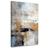 Drobės spaudas, Abstraktus Aukso Glamūras 40x60 auksinė