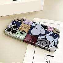 MINISO Mielas S-Snoopy šuo telefono dėklas IPhone 16 15 14 13 12 11 Plus Pro Max Mini visapusiškai apsaugantis tvirtas personalizuotas dangtelis For iPhone 16
