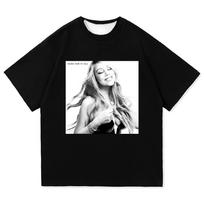 Mariah Carey Čia dėl visko Marškinėliai 2025 Naujas Albumas Retro Vyriški/moteriški Drabužiai Harajuku Greitai džiūstantys Drabužiai Vintage Hiphop Marškinėliai M gray