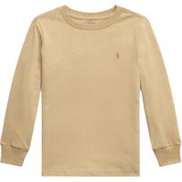 Polo Ralph Lauren Long Sleeve Crew Neck T-Shirt With Pony Embroidery Kids Tops 323854677-097 L beige