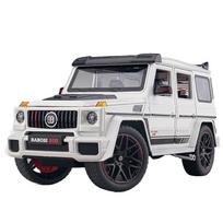 Didelis 1/18 mastelio Benz G800 visureigis lydinio metalo liejimo modelis automobilis su garsu ir šviesa Kolekcionuojami daiktai Papuošalai Gimtadienio dovana Draugui balta