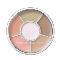 APIE TONE Designing Multi Palette 6,5g Viskas viename makiažo paletė Šešėliai Skaistalai Kontūravimo priemonė gray