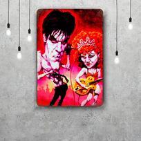 The Cramps Vintažiniai Metaliniai Skardos Ženklai Plakatai Dekoras Retro Metalinė Plokštelė Sienos Menas Dekoras Garažui Barui 20x30cm（7.8x11.8inch） red