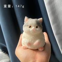 Pūstučiai Squishies Didelė Katė Taba Squishy Silikoninė Didelė Pliušinė Katė Rankų Darbo Kačiukas Suspaudžiamas Žaislas Mochi Žaislas Rankų Atsipalaidavimui Antistresinis Dovana black