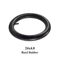 1PCS Fat Bicycle Tube 24x4.0 24*4.0 Bike MTB Inner Tube For Bikes E-Bikes Snowmobiles Bicycles ATVs Black Tyre Accessories black