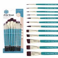12PCS Face Painting Art Brushes For Body Paint DIY Makeup Children's Face Painting Brushes On Holiday Party Artiest Brushes blue