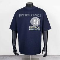 Best Quality Cotton Foam Logo Print Kanye West Sunday Service T Shirt Tee Unisex Unisex Cotton Oversized Tee Jesus Is King Tshirt S gray