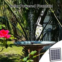 Solar Powered Water Pump Kit 175L/H Flow Rate Water Fountain Pump for Bird Bath Garden Backyard Pool Fish Tank gray