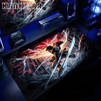 Large Black Anime Mouse Pad Attack on Titan Desk Mat Gamer Computer Mousepad Gaming Laptop Keyboard Mouse Mats Anti-slip Carpet 30cmx80cm