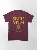 Simple Minds Simple Minds Logo Tri-blend Classic T-Shirt M tamsiai raudona spalva