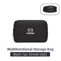 Car Digital Storage Bag USB Data Cable Organizer For Mazda 3 6 2 Axela CX5 CX3 CX30 CX9 Atenza Demio RX7 MX5 CX7 RX8 black