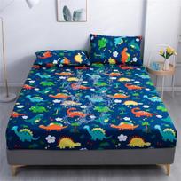 Atsparus vandeniui spausdinta lova patalynės užvalkalai uždengia keturis kampus su elastine juostele lovai Neslystantys patalynė (Be pagalvės užvalkalo) 120*200+30cm Only a sheet