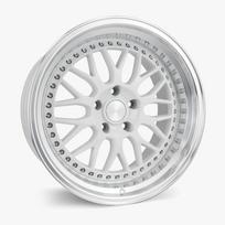 ESR Wheels SR01 19x8.5 5x105 ET30 GLOSS WHITE MACHINE LIP w/ Lip 98551430 SR01WHT-ML 5X105