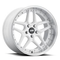 ESR Wheels CS15 19x8.5 Blank ET30 GLOSS WHITE MACHINE LIP w/ Lip 98511130 CS15WHT-ML