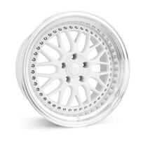 ESR Wheels SR01 19x8.5 5x120 ET30 GLOSS WHITE MACHINE LIP w/ Lip 98552030 SR01WHT-ML