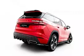 Maxton Design Rear Splitter (with vertical bars) Skoda Kodiaq RS Mk2 SK-KO-2-RS-RD1G+RD2G