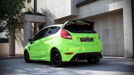 Maxton Design Rear Bumper (RS Look) Ford Fiesta Mk7 / Mk7 FL FO-FI-7-RS-R1F
