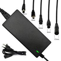 42V 2A Elektrinio paspirtuko balansinis įkroviklis Maitinimo adapteris Įkroviklis Universalus 5 kištukai Ličio baterijai 5pcs US PLUG gray