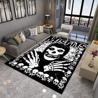 Misfits svetainės dekoratyvinis kilimas Didelis plotas Patogus Atsparus nešvarumams Neslystantis kilimas Miegamojo grindų kilimėlis 50x80cm gray
