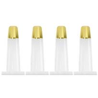 Set Of 4 Acrylic Clear Furniture Legs set Modern Clear Replacement Feet Upgrades Legs for Sofa Chair & Cabinet Projects