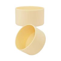 2Pcs Silicone Boot for Stanley Cup Accessories Tumbler Protective Cup Bottom Sleeve Cover Fits 30oz 40oz beige