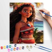Disney Moana oil paint by numbers painting kit handmade diy home decoration gift 50x70cm