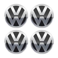 4 vnt. Volkswagen Golf 5 6 Polo Passat Tiguan Bettle Bora Touran 56mm 60mm 65mm 70mm 75mm Automobilio rato centro lipdukas Stebulės lipdukas 56mm gray
