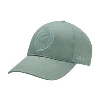 BOSS SPORTS Boss Tennis Theme Logo Embroidered Cotton Twill Cap (50555526357) 50555526357/056 gray