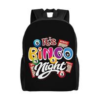 Bingo  Schoolbag Back to school season It s Bingo Night Fun  Light Backpack One Size black