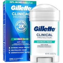 Gillette Clinical & Men Deodorant Sweat Protection Ultimate Fresh 74g 2 pcs blue