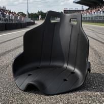 Slydimo vežimėlio sėdynė Formuota kartingui su rankenomis Aukšta atlošas „Pasidaryk pats“ statytojams Juoda juoda