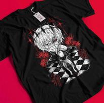 Tokyo Ghoul T-Shirt Ken Kaneki Shirt Juuzou Suzuya Tshirt Touka Kirishima Horror AA269 4XL gray
