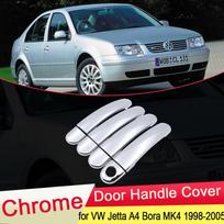 for Volkswagen VW Jetta A4 Bora MK4 1998~2005 Chrome Door Handle Cover Trim Catch Car Cap Accessories 1999 2000 2001 2002 2003 Jetta A4 Bora MK4 white