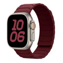 Strap For Apple Watch Band ultra 2 3 49mm 44mm 40mm 41mm 46mm 45mm Magnetic Silicone correas Bracelet IWatch Series 11 9 8 SE 10 38 40 41mm S10-42mm vyno raudonos spalvos