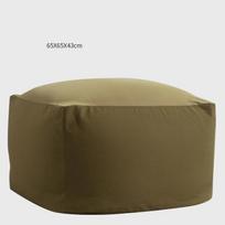 Japanese Solid Color Unfilled Bean Bag Sofa Cover Minimalist Tatami Removable Washable Slipcover Single Chair Pouf Home Decor (as the picture,55x55x38cm) gray
