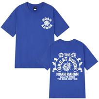 Noah Kahan The Great Divide Tour Graphics T-shirt Men Women Fashion Casual Y2K Shirts Summer Cotton Oversized Loose Tops M blue