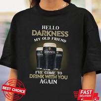 LABAS, TAMSA, MANO SENAS DRAUGE, ATVYKAU GERT GUINNESS Marškinėliai S-3XL Q3456 M black