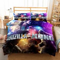 Godzilla Prieš King Kongą Filmo Animacinis Spaudinys Patalynės Komplektas 2D Spausdinimas Antklodės Užvalkalas Viengulis Dvigulis Karalienės Karaliaus Lovos Drabužiai Patalynė 140x210cm