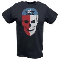 Stone Cold Steve Austin Texas Skull Mens Black T-shirt XL black