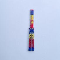 Metal Foldable Comb Butterfly Knife Beard Moustache Styling Tool For Hairdressing Salon Practice Training